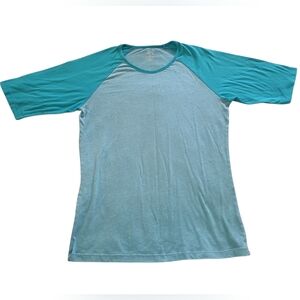 Joe Fresh Women's Aqua Raglan Sleeve Tee